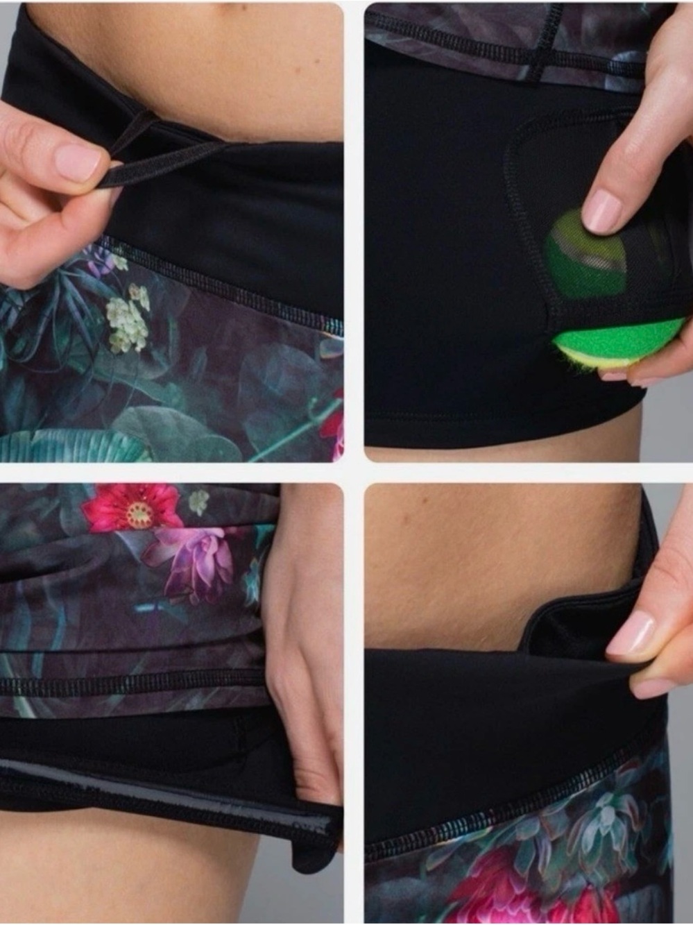 Lululemon Run Pace Setter Curious Jungle Floral Pleated Skort 6 - Picture 2 of 12